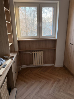 Szafa na wymiar, regał, zabudowa kaloryfera w drewnie