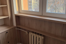 Szafa na wymiar, regał, zabudowa kaloryfera w drewnie