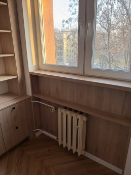 Szafa na wymiar, regał, zabudowa kaloryfera w drewnie